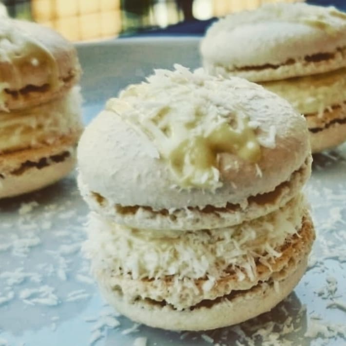 Macarons con relleno de Rafaello !