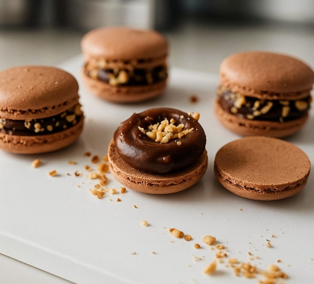 Macaronn con relleno Ferrero Rocher !