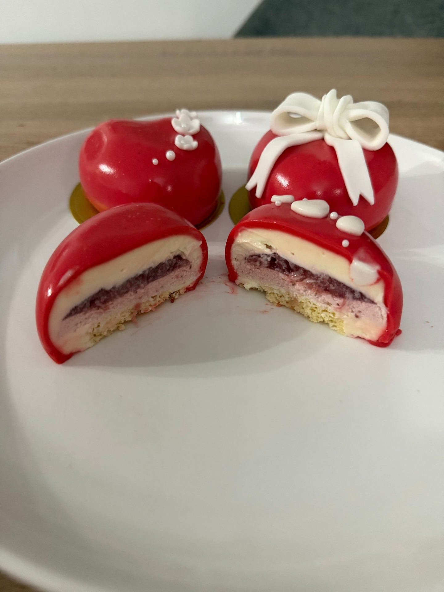 Seccion entremet en forma de corazon !