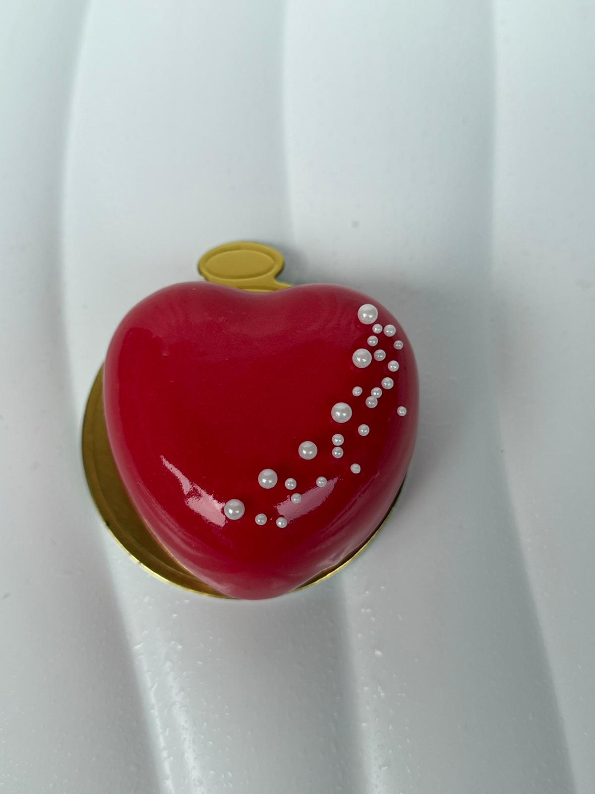 Entremet en forma de corazon!